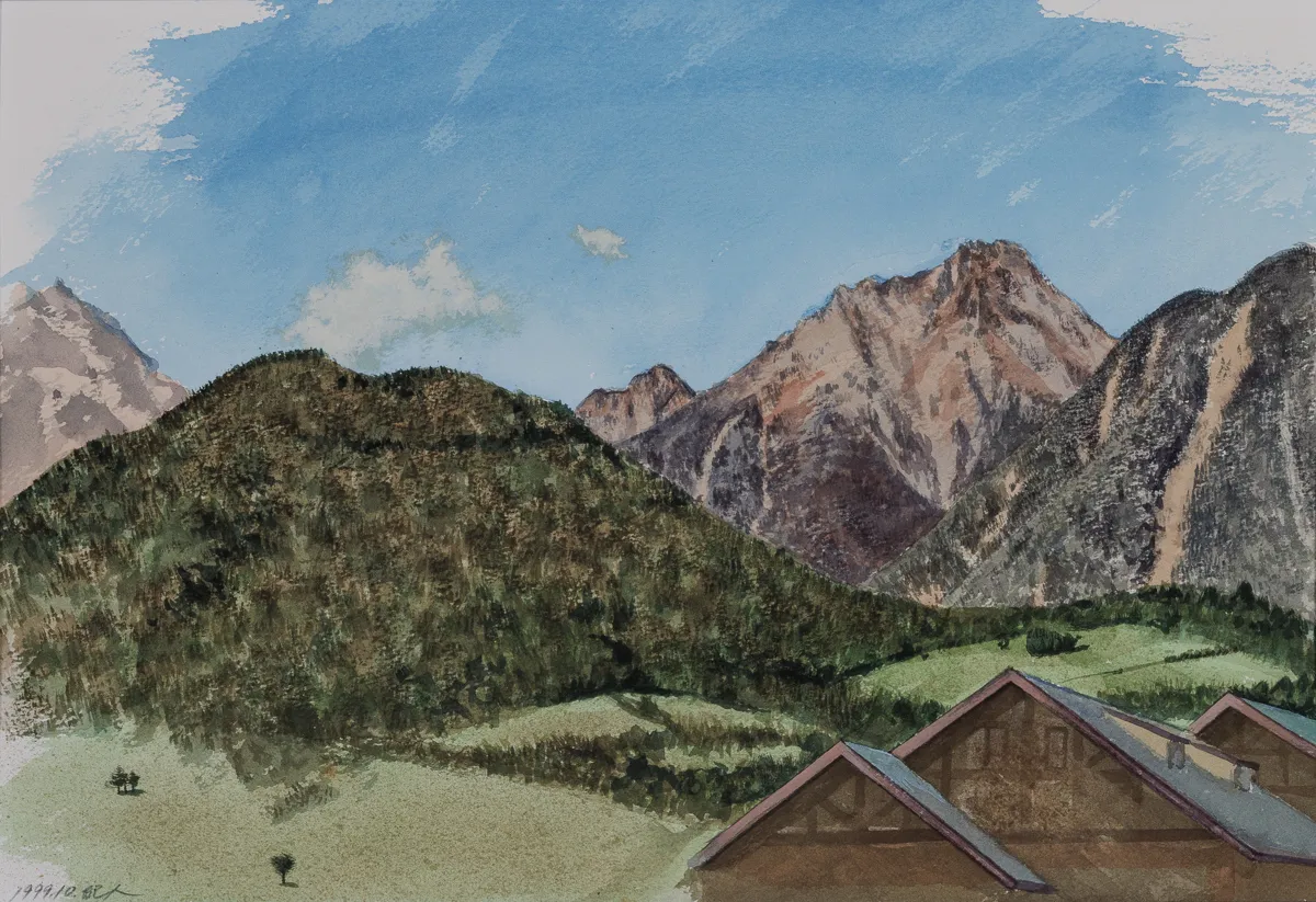 作品名　赤岳スケッチ