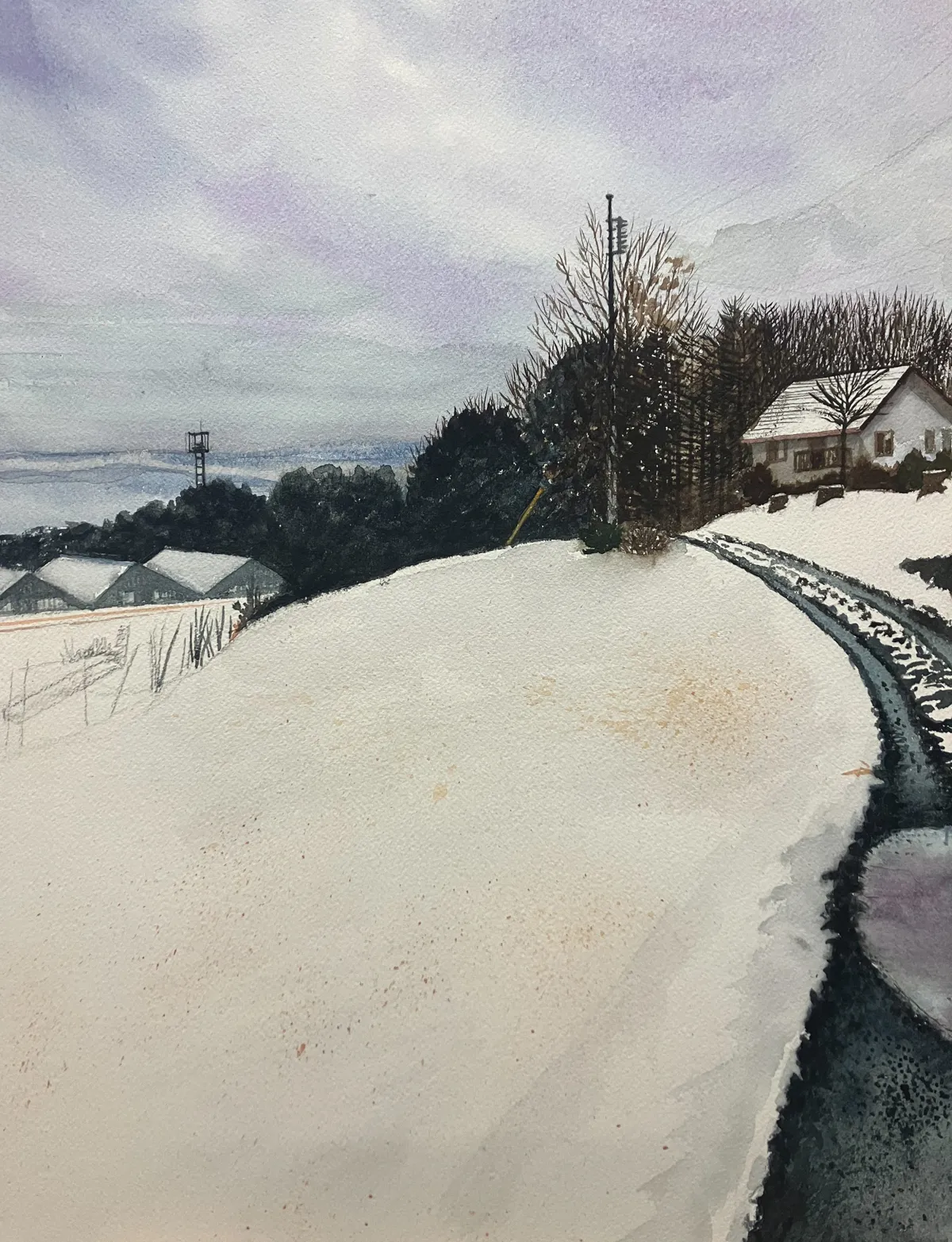 雪解けの朝 制作過程2